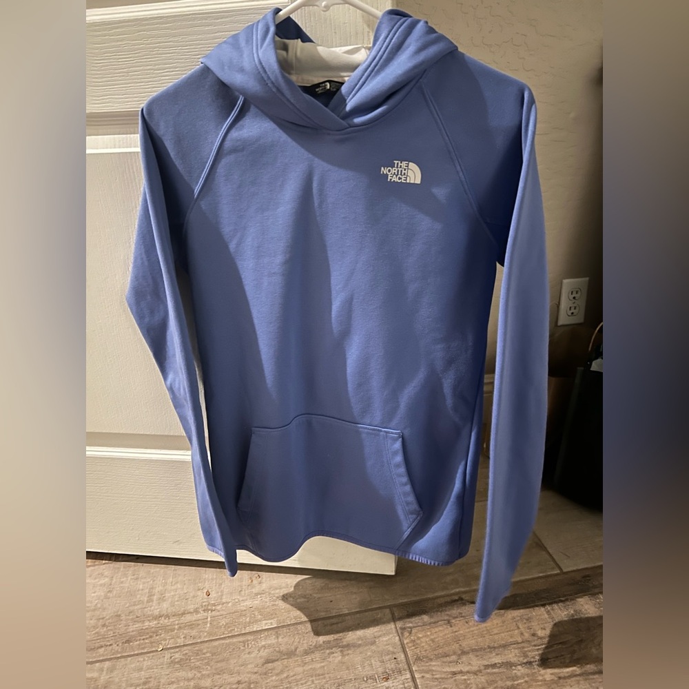 Women’s North face Blue Hoodie.